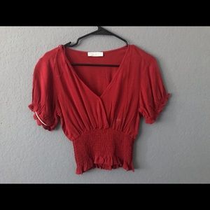 Papercrane red shirt. Size small